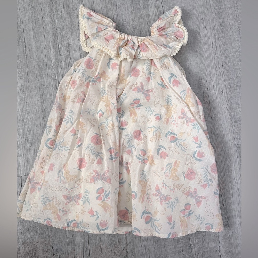 Sleeveless Pretty Pastel Floral Dress